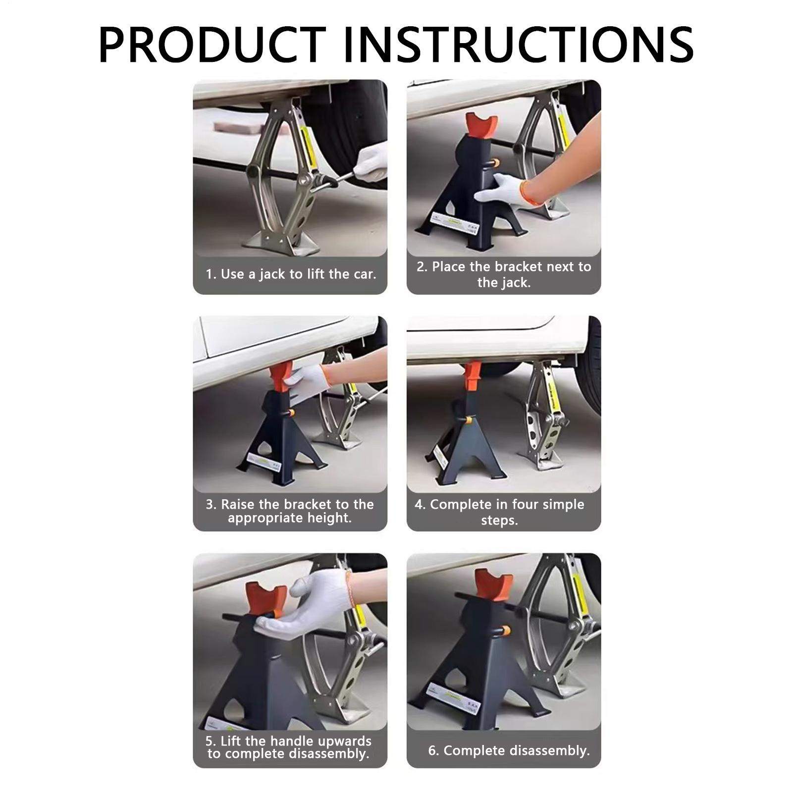 Car Jack - Подставки-опоры для подъема грузовиков 3/6 тонн,