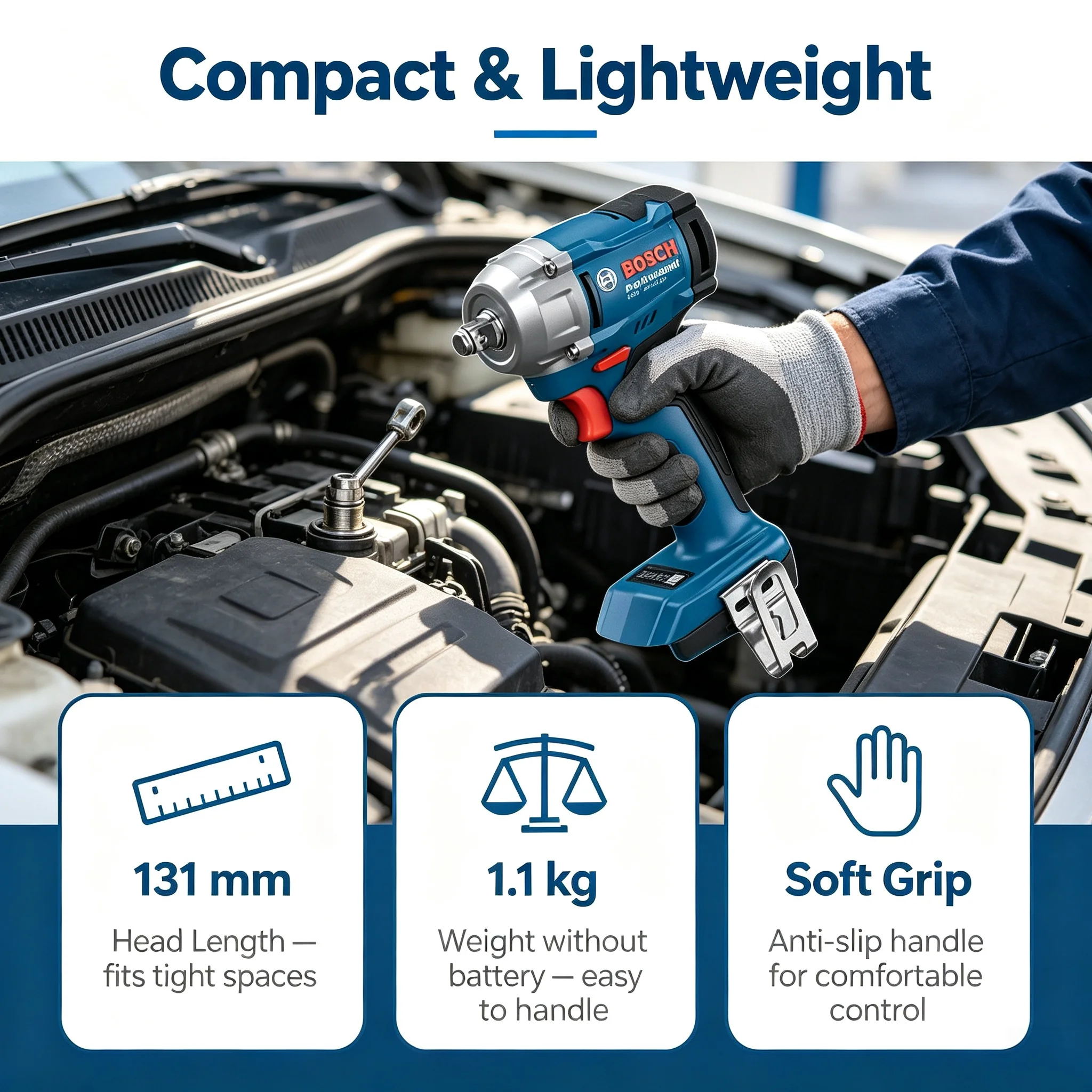 Бесщеточный ударный гайковерт  – обзор и цена Torque Wrench
